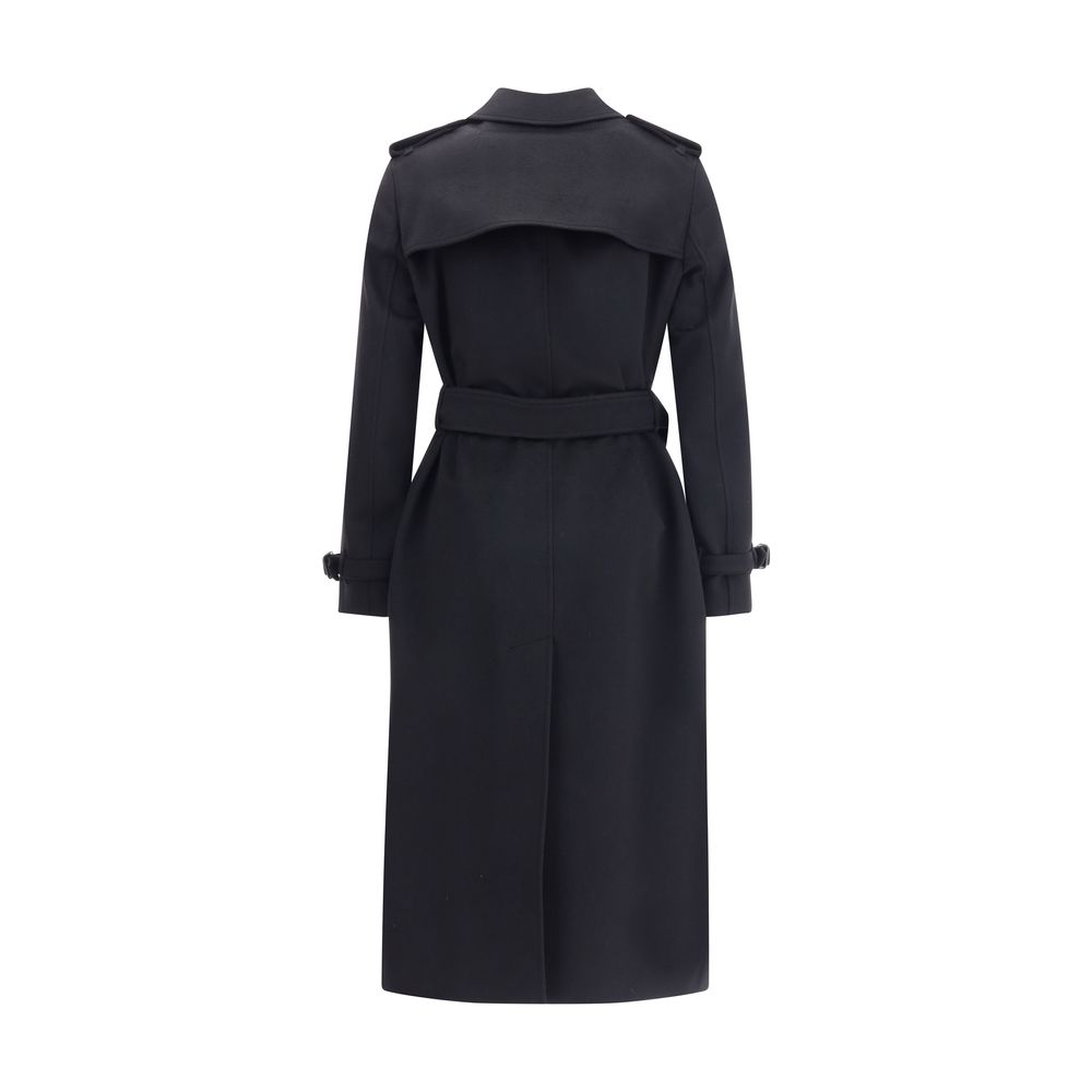 Black Cashmere Coat Coats Burberry