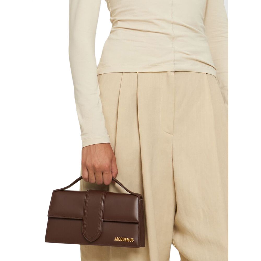 Brown Leather Handbag Bags Jacquemus