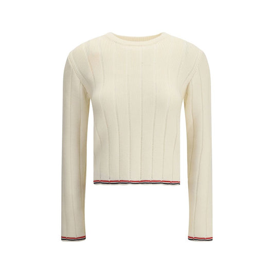 Cream Fleece Wool Sweatshirt Knitwear Thom Browne