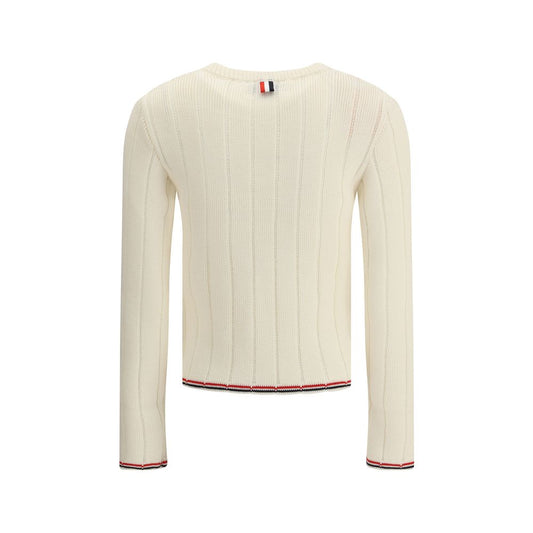 Cream Fleece Wool Sweatshirt Knitwear Thom Browne