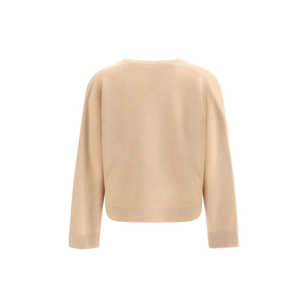 Beige Cashmere Cashmere Sweater Knitwear Fabiana Filippi