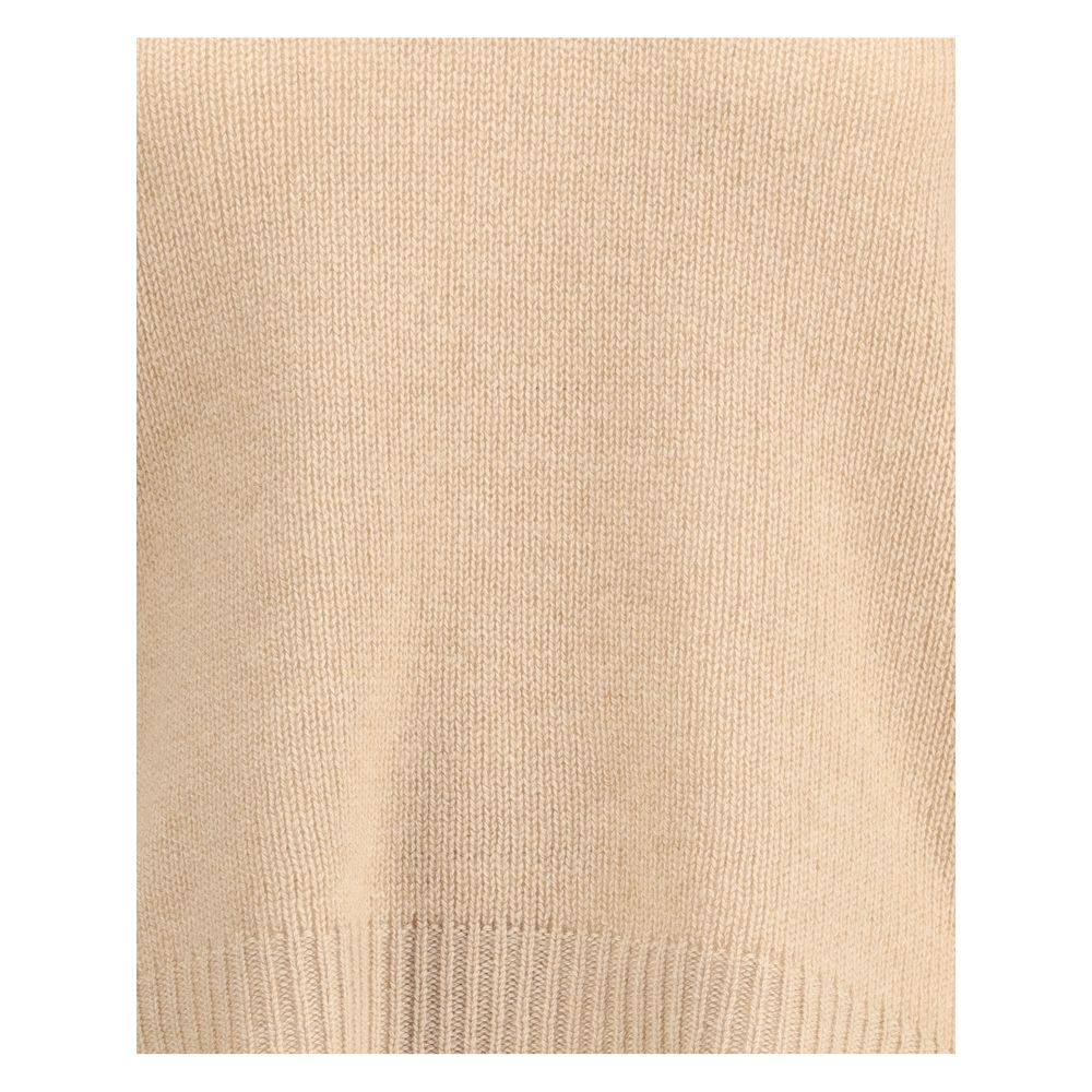 Beige Cashmere Cashmere Sweater Knitwear Fabiana Filippi