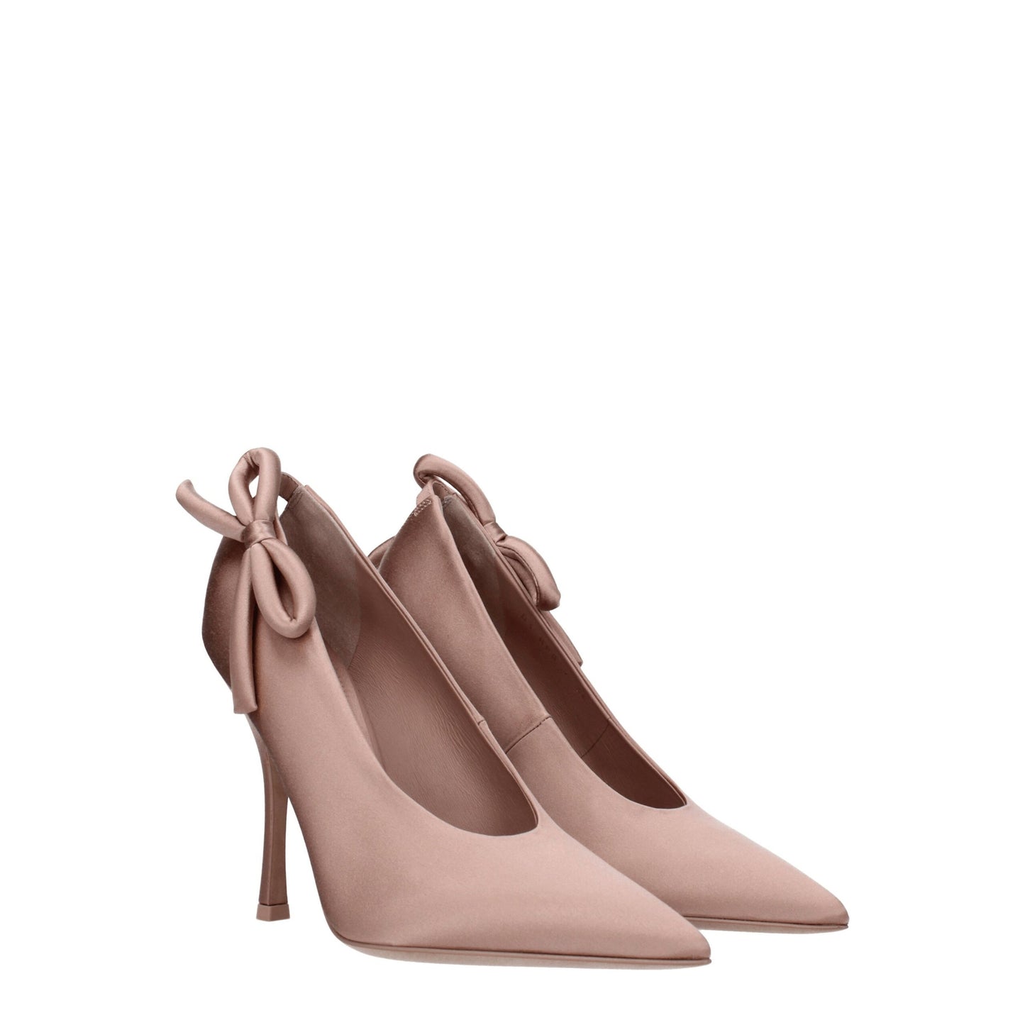 Pink Satin High Heel Pumps Shoes Valentino Garavani