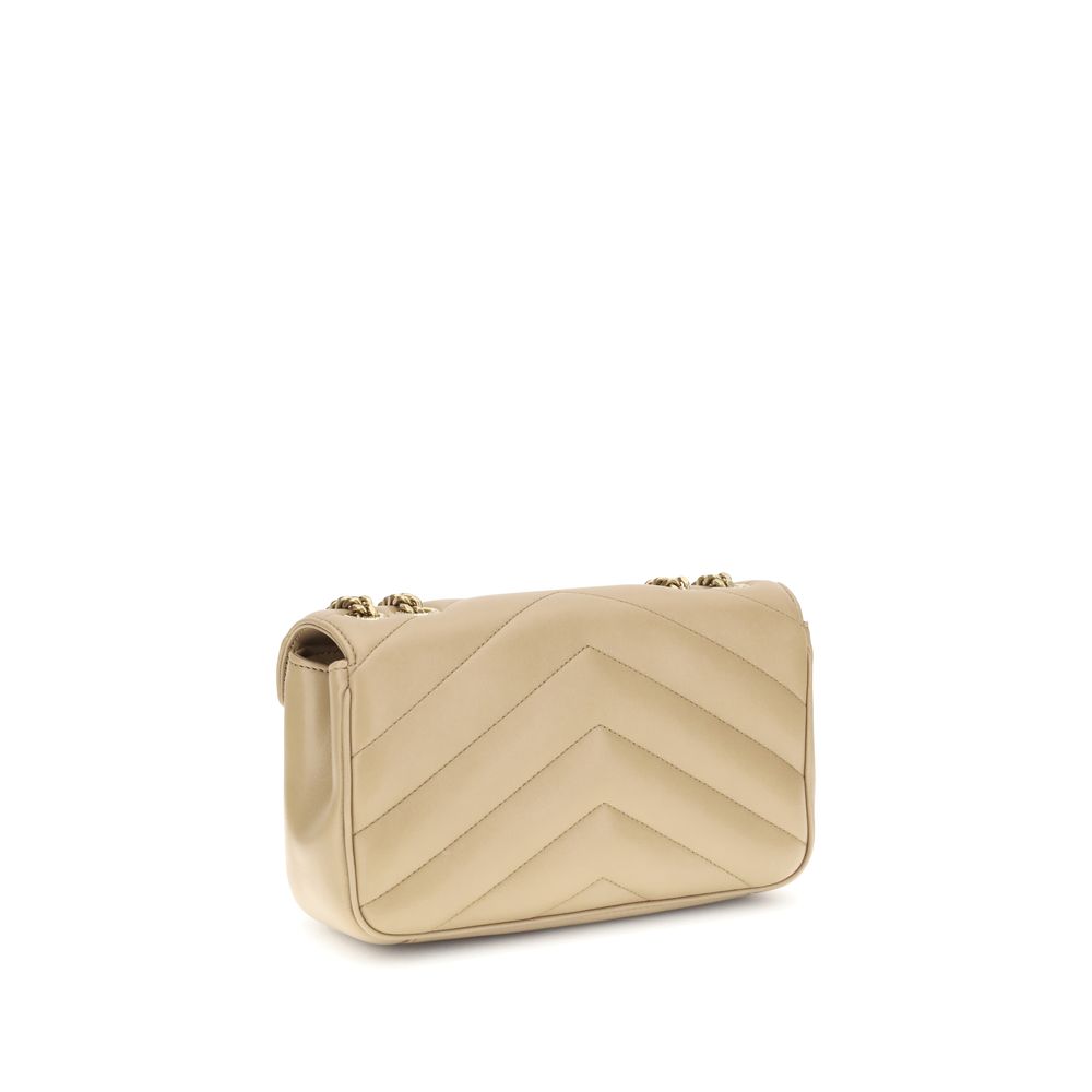 Beige Lamb Ovis Aries Aries Shoulder Bag Bags Saint Laurent