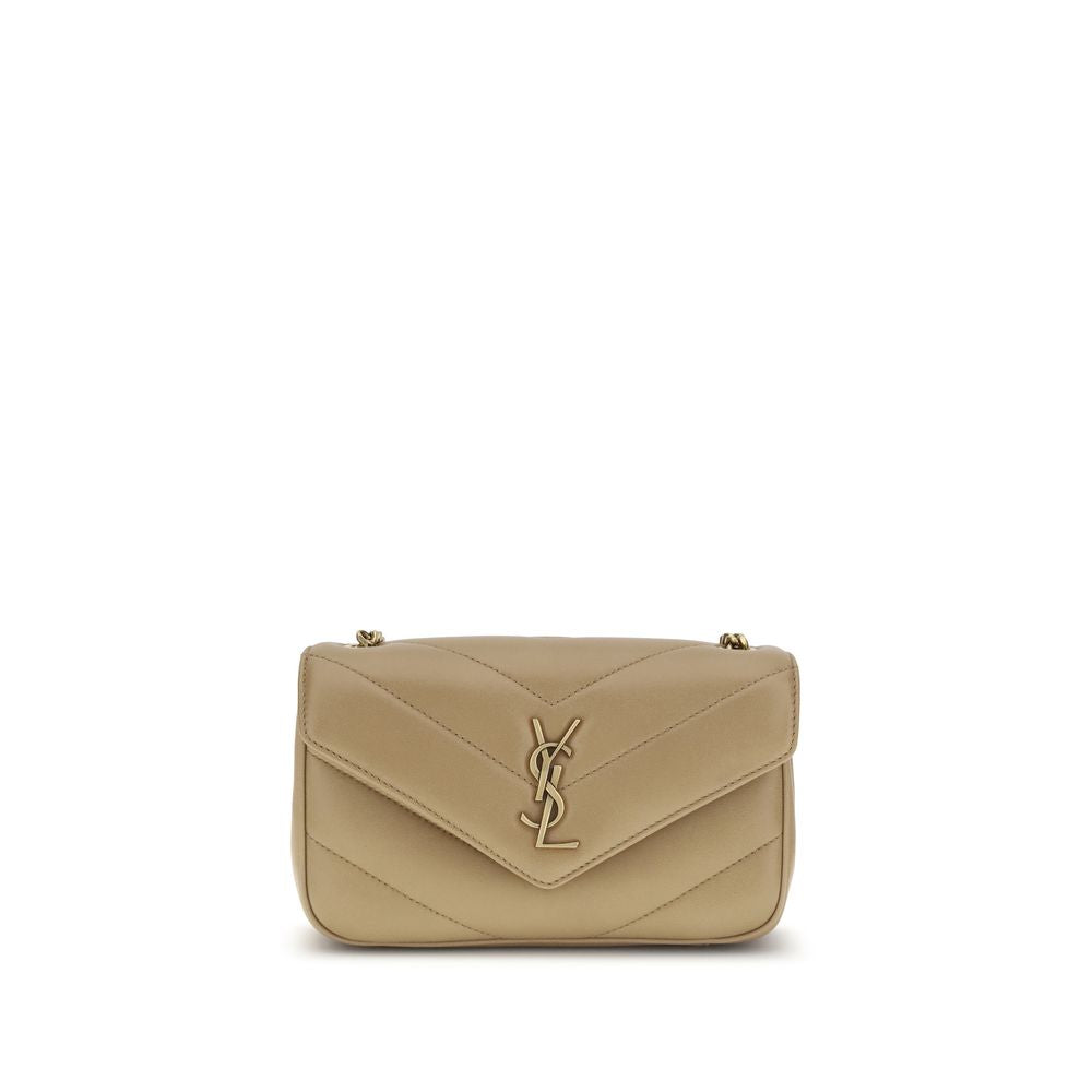 Beige Lamb Ovis Aries Aries Shoulder Bag Bags Saint Laurent
