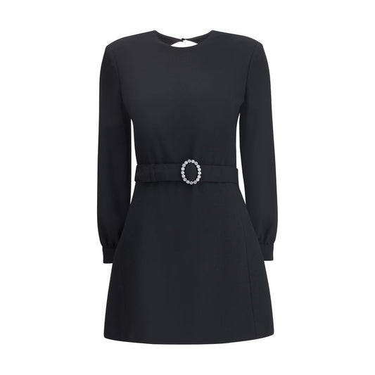 Black Viscose Cocktail Dress Dress Saint Laurent