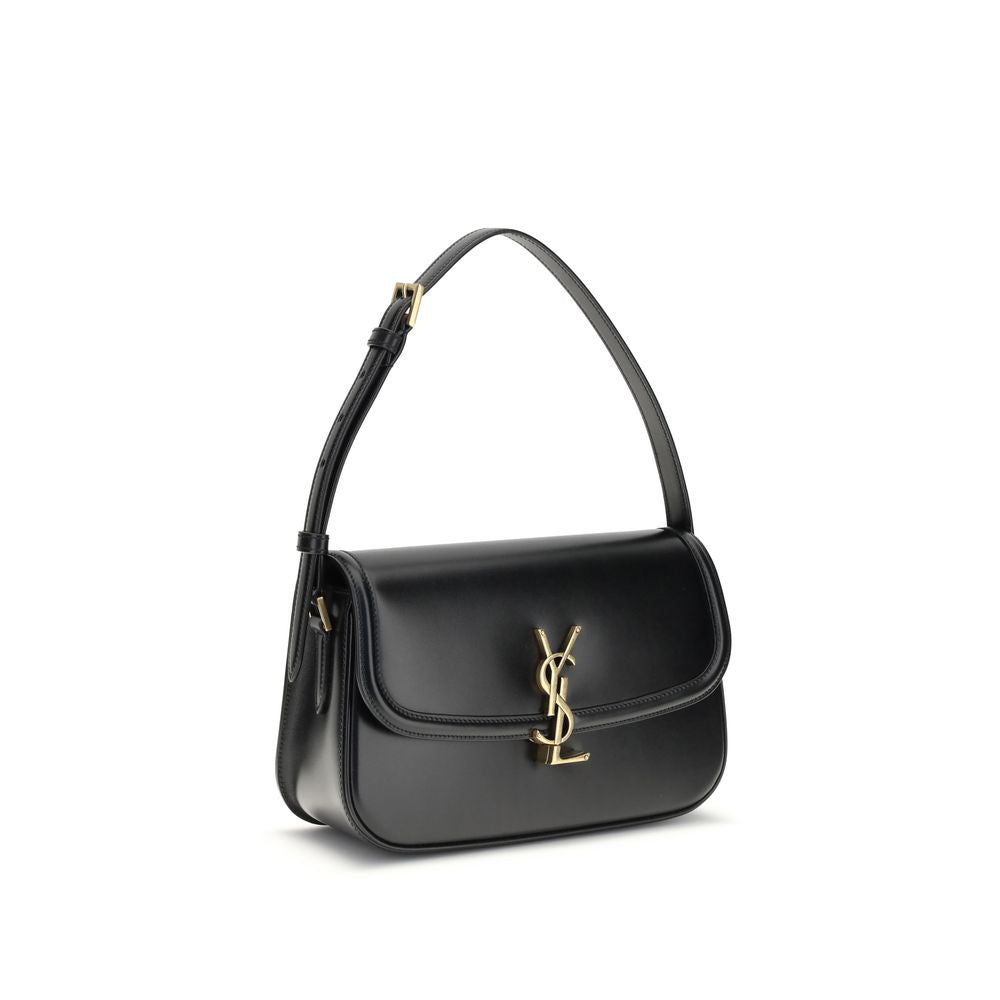 Black Calf Leather Bos Taurus Shoulder Bag Bags Saint Laurent