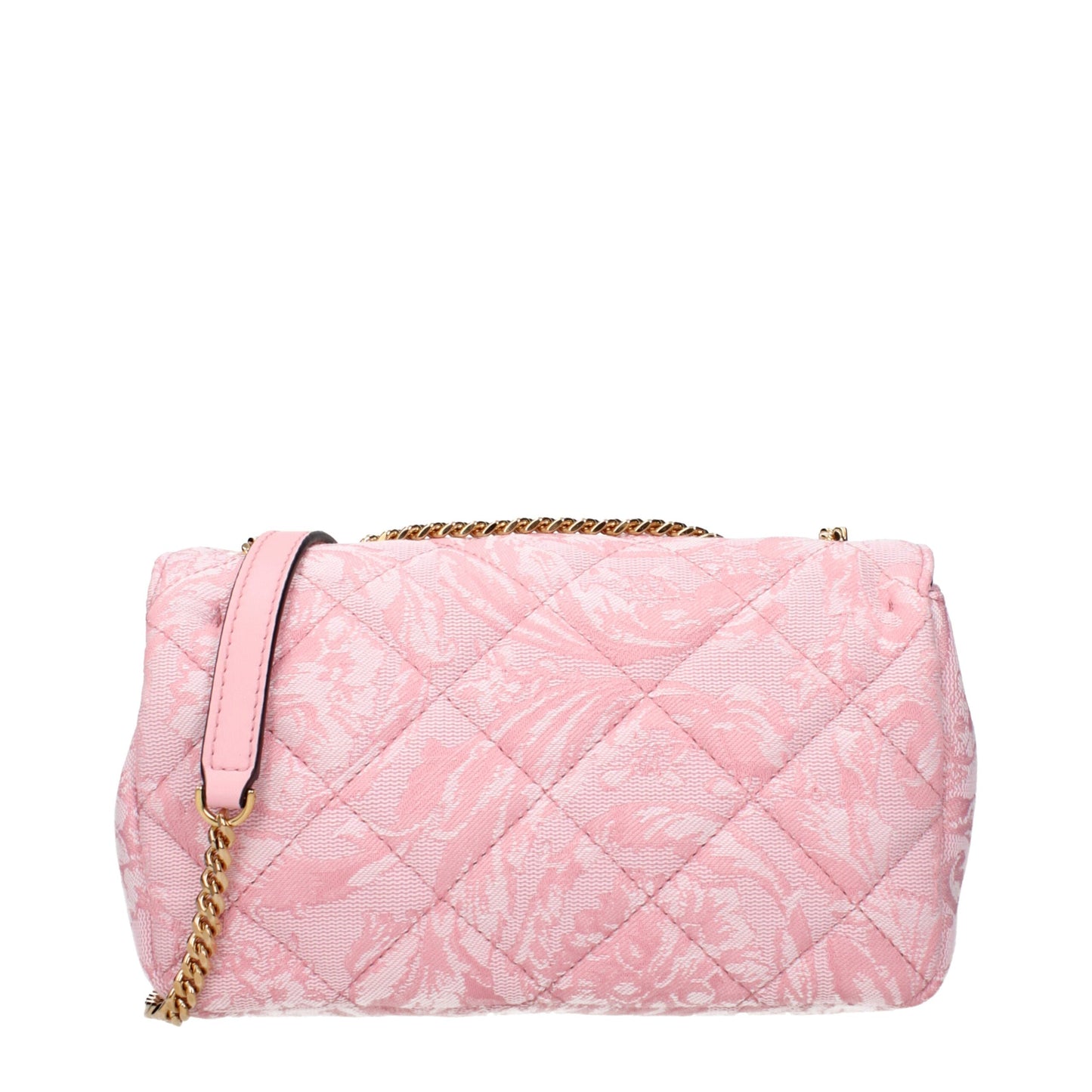 Pink Fabric Shoulder Bag Bags Versace