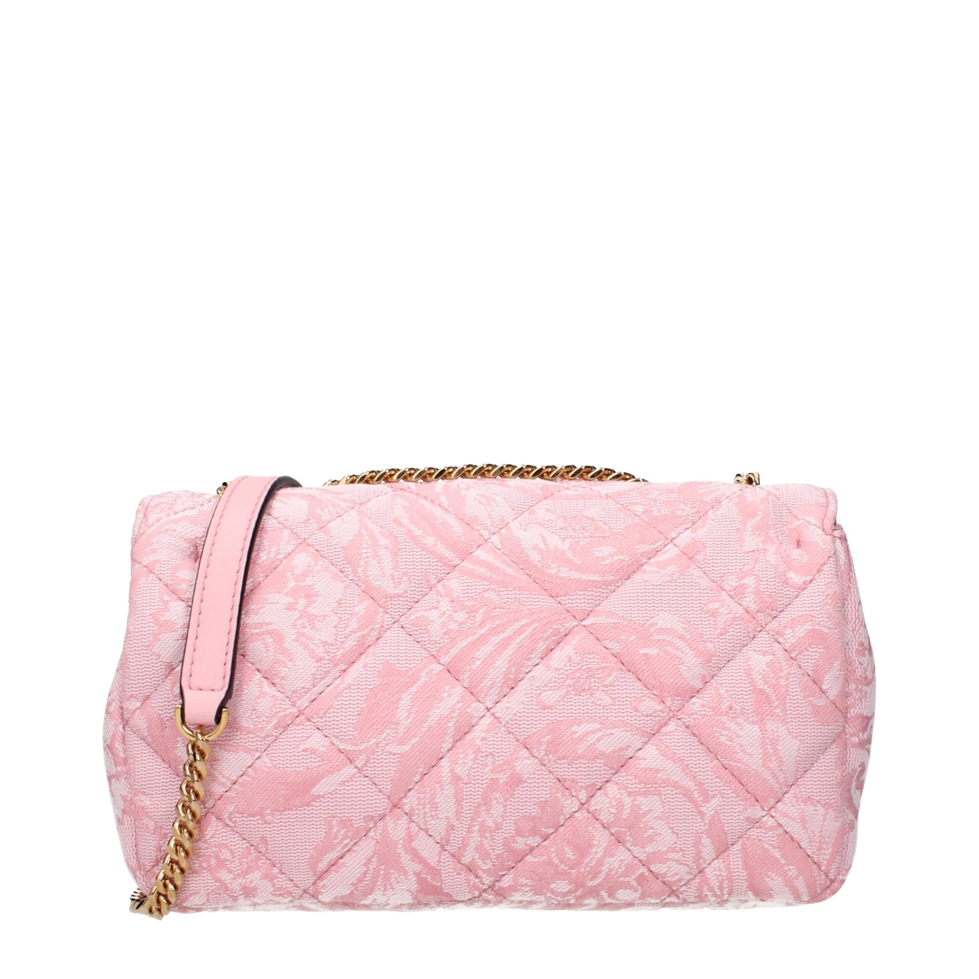 Pink Fabric Shoulder Bag Bags Versace