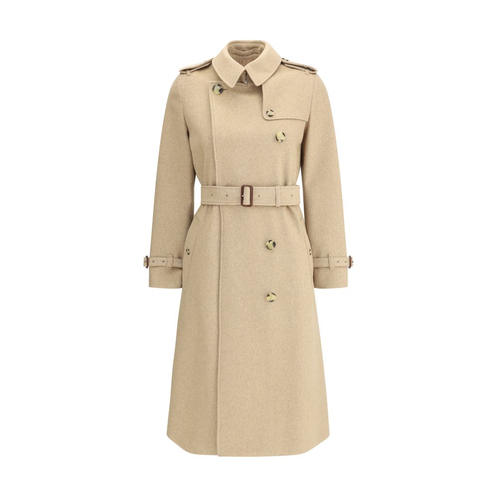 Beige Cashmere Coat Coats Burberry