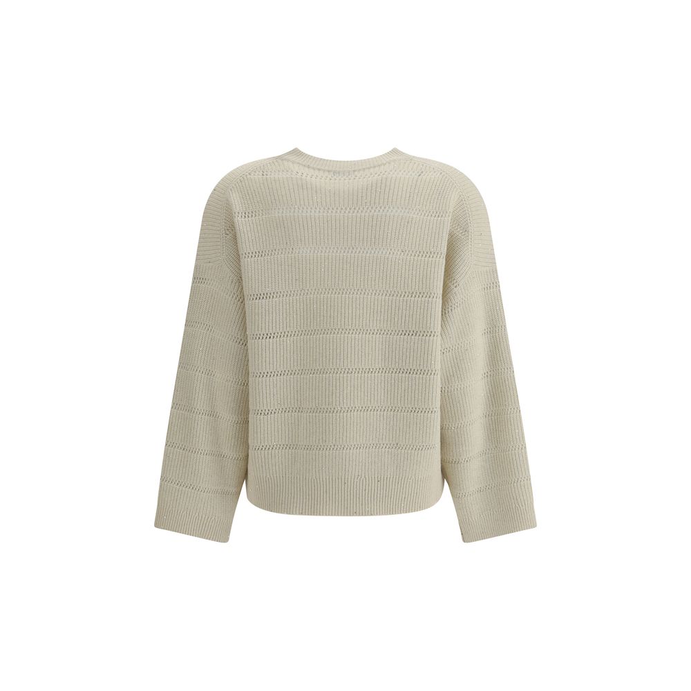 White Cashmere Cashmere Sweater Knitwear Brunello Cucinelli