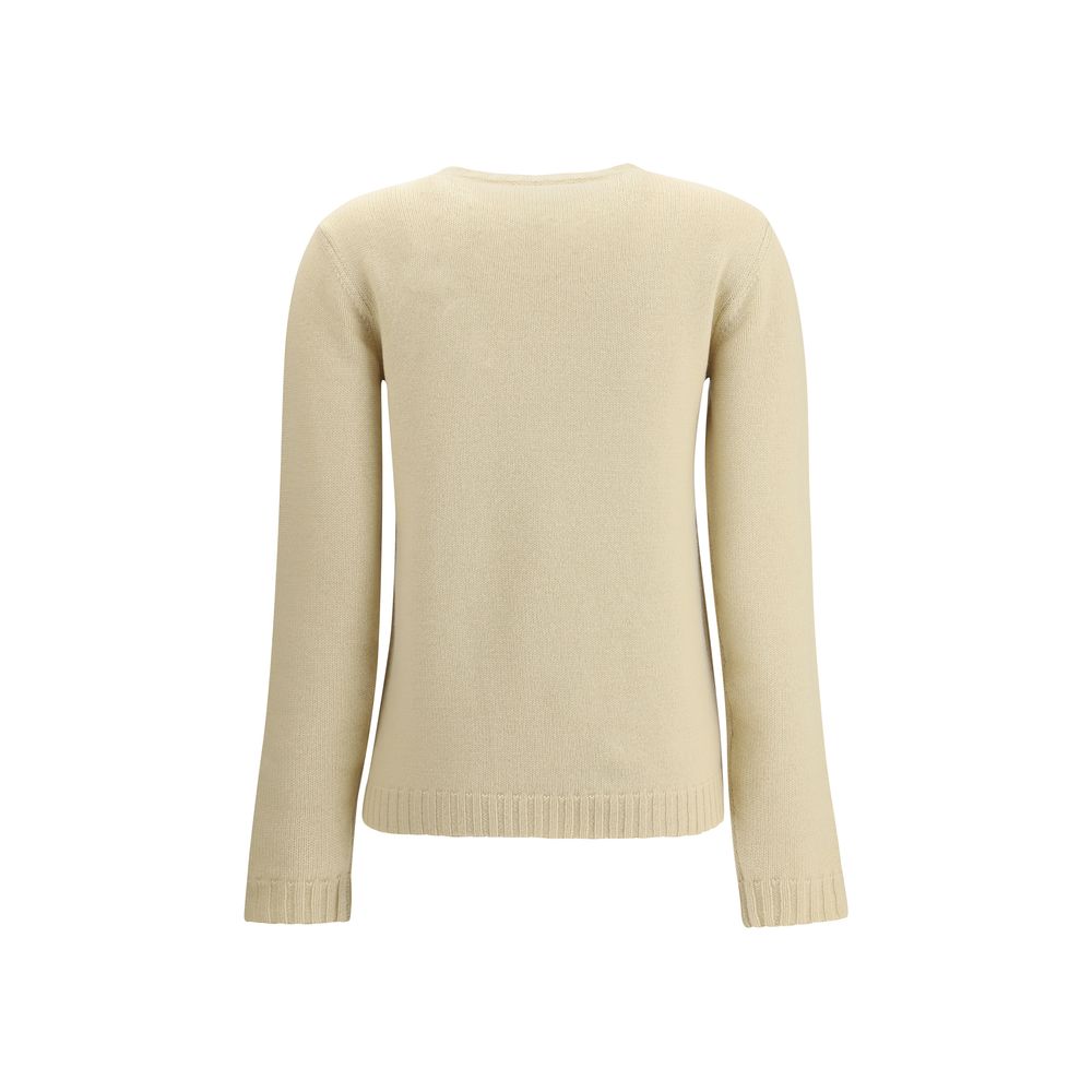 Cream Fleece Wool Sweatshirt Knitwear Valentino
