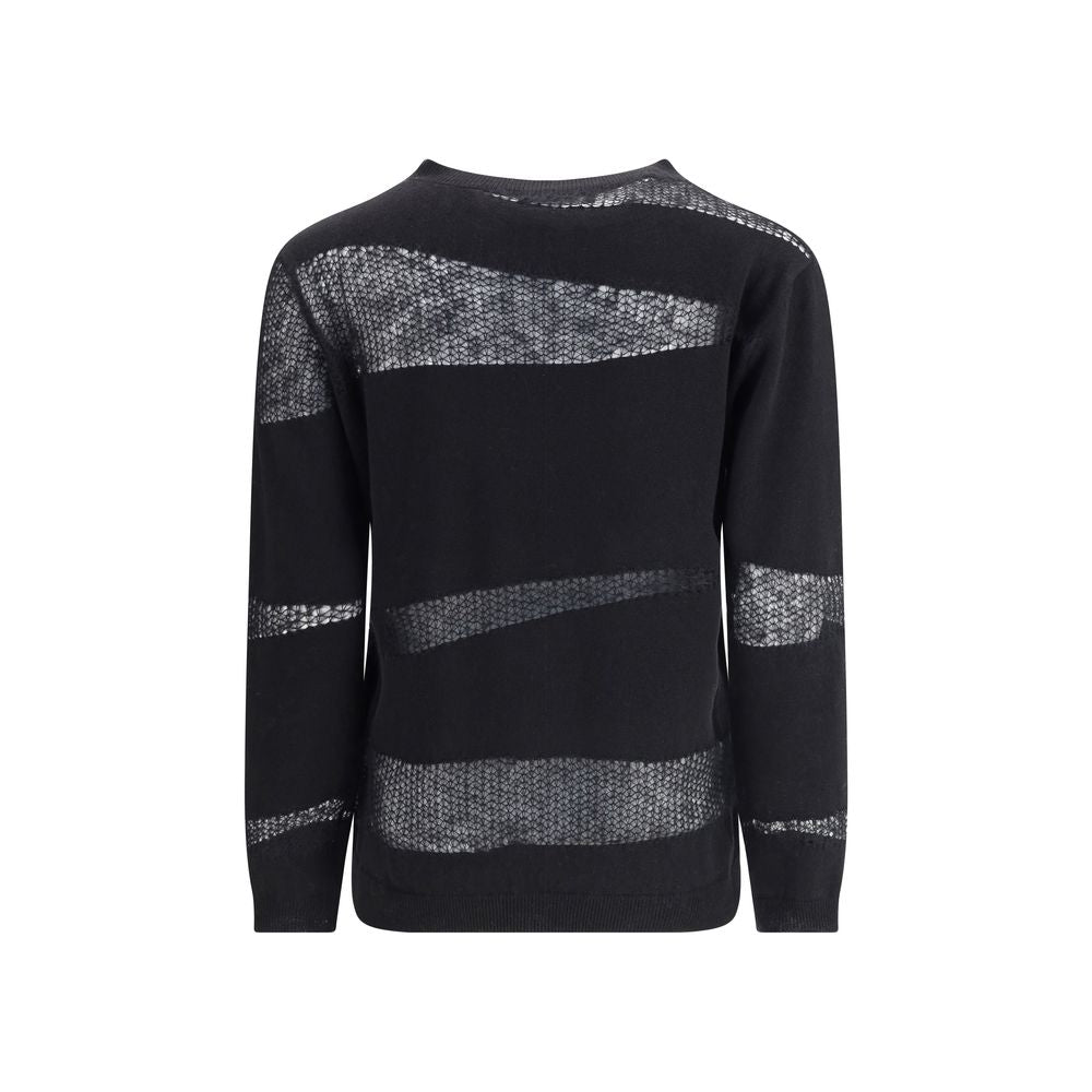 Black Fleece Wool Cashmere Sweater Knitwear Fabiana Filippi