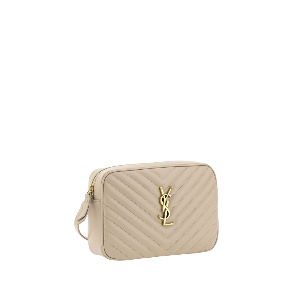 Beige Calf Leather Bos Taurus Shoulder Bag Bags Saint Laurent