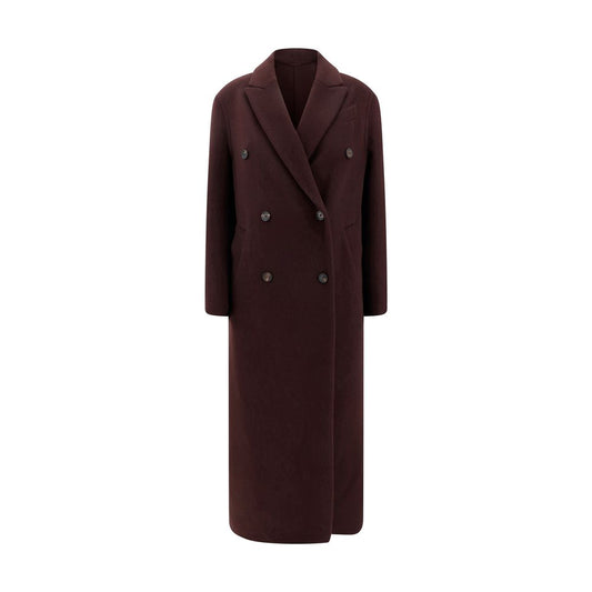 Bordeaux Cashmere Coat Coats Brunello Cucinelli