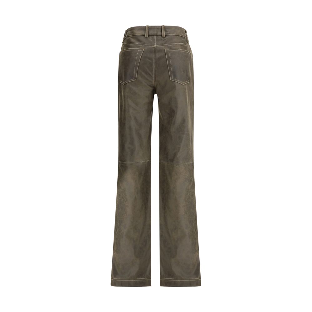 Brown Leather Pants Etro