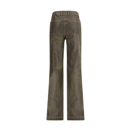 Brown Leather Pants Etro
