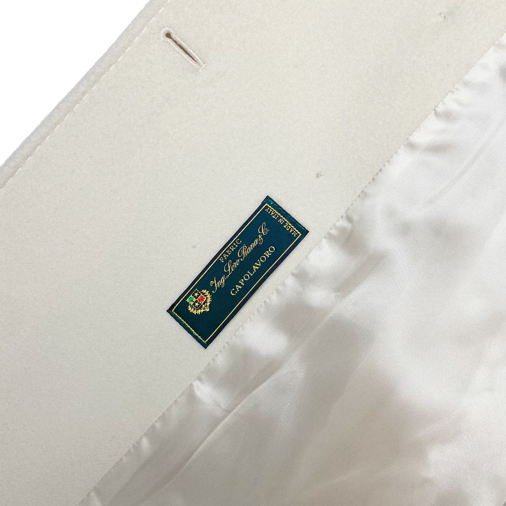 White Wool Women Coat Coats Made in Italy