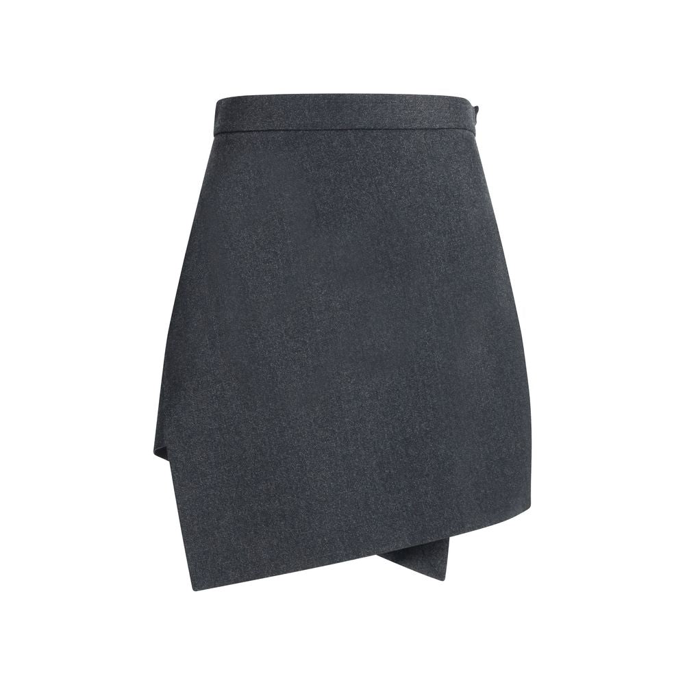 Gray Wool Mini Skirt Skirts Vivienne Westwood