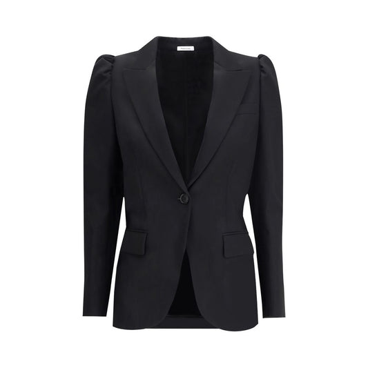 Black Wool Coat Coats Alexander McQueen