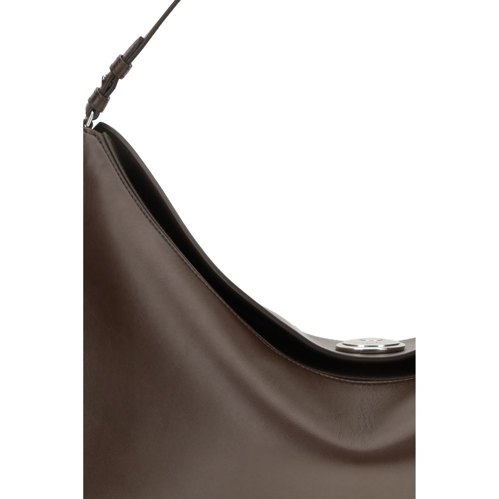 Brown Calf Leather Bos Taurus Shoulder Bag Bags Jacquemus