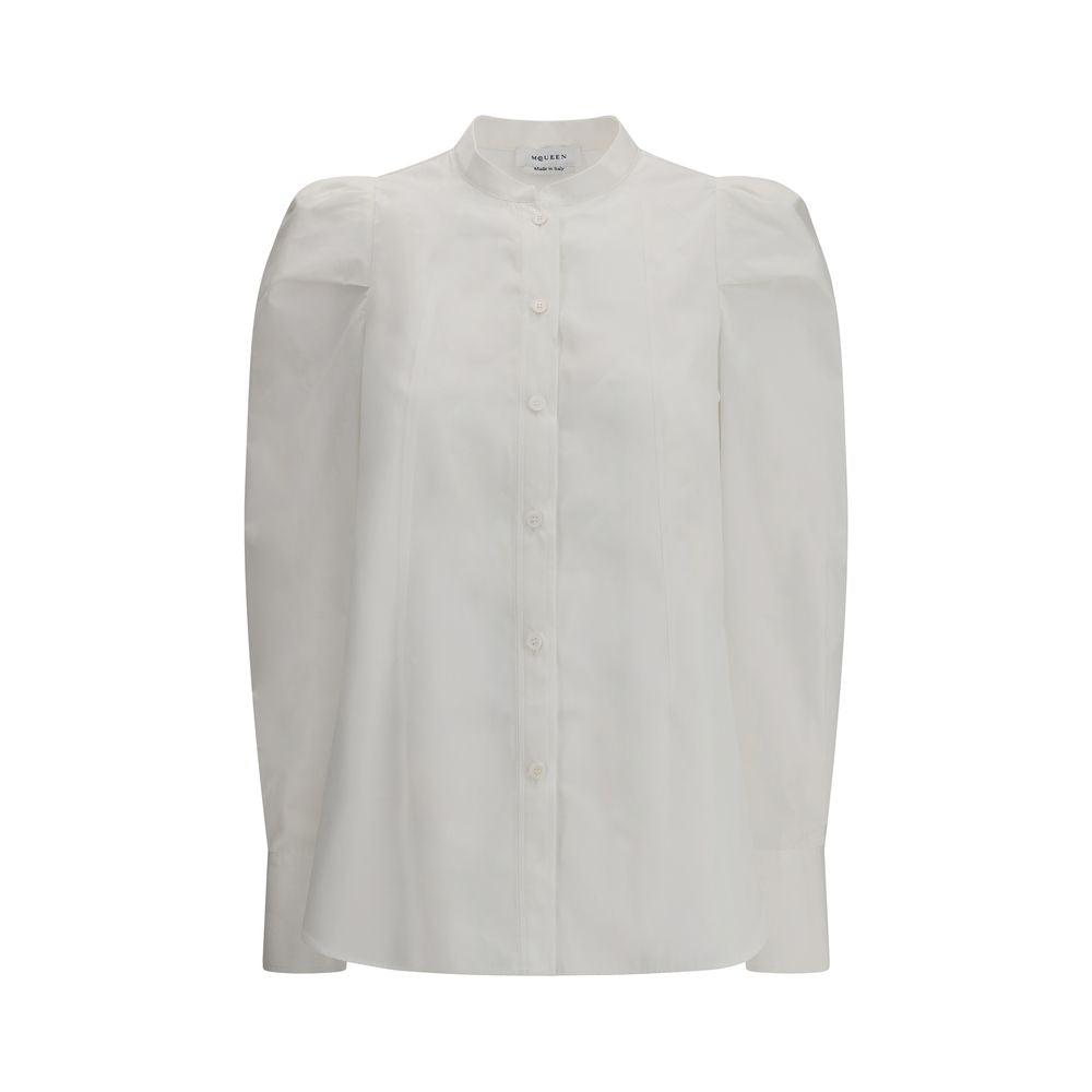 White Cotton Dress Shirt Alexander McQueen