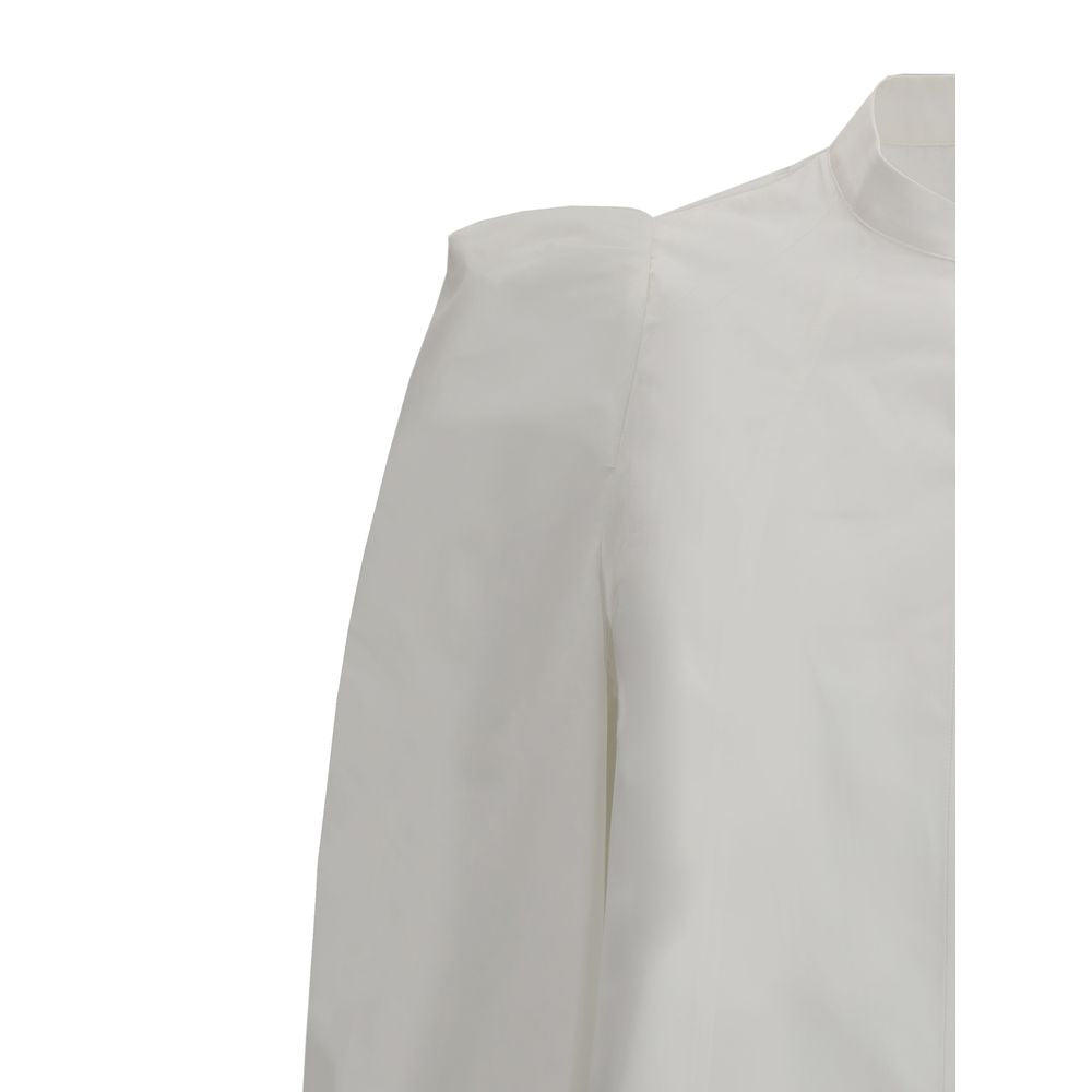 White Cotton Dress Shirt Alexander McQueen