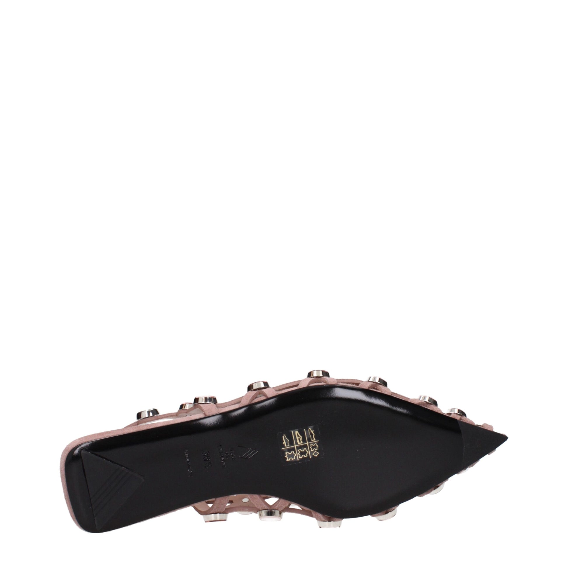 Pink Leather Ballet Flats Shoes The Attico