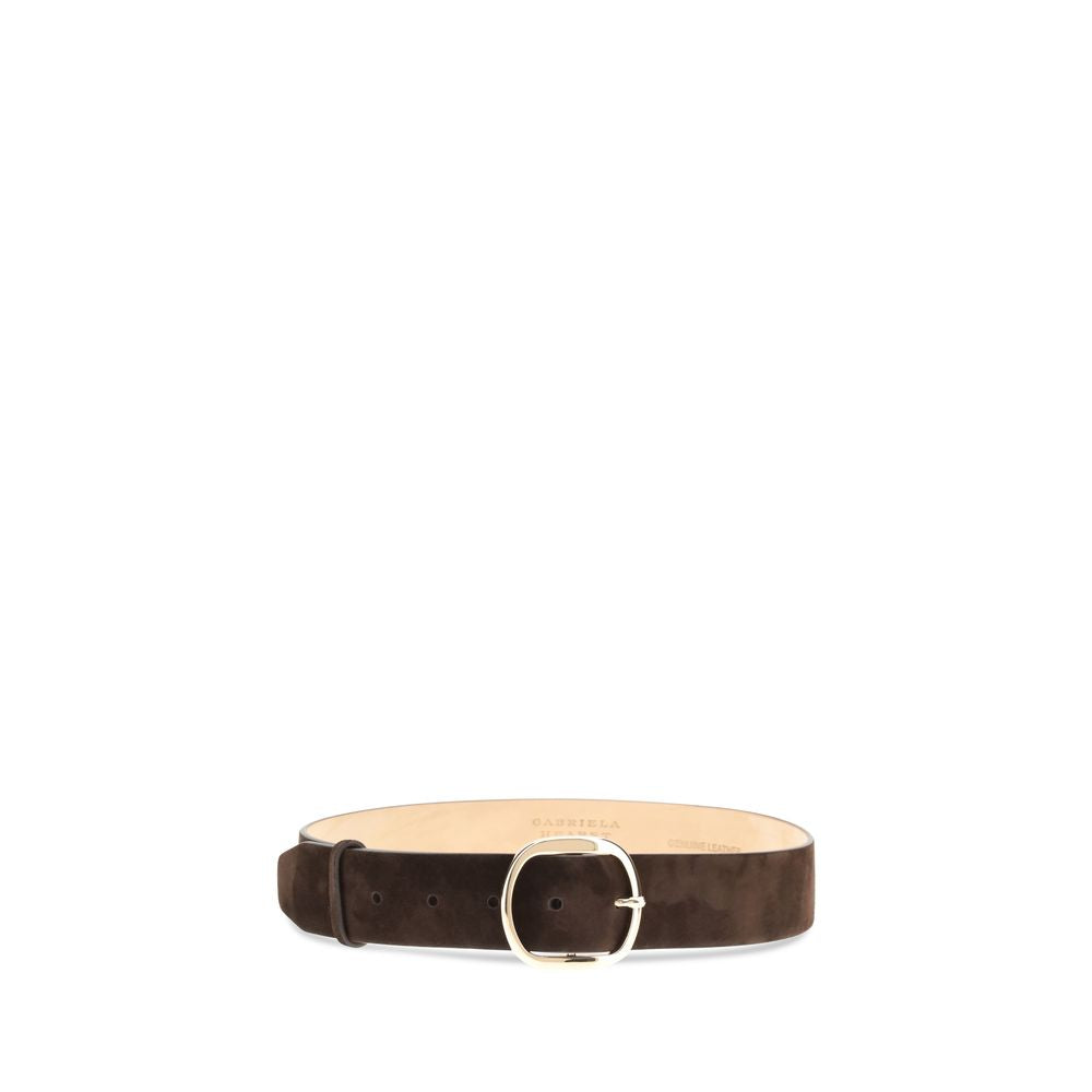 Brown Leather Regular Belt Belt Gabriela Hearst