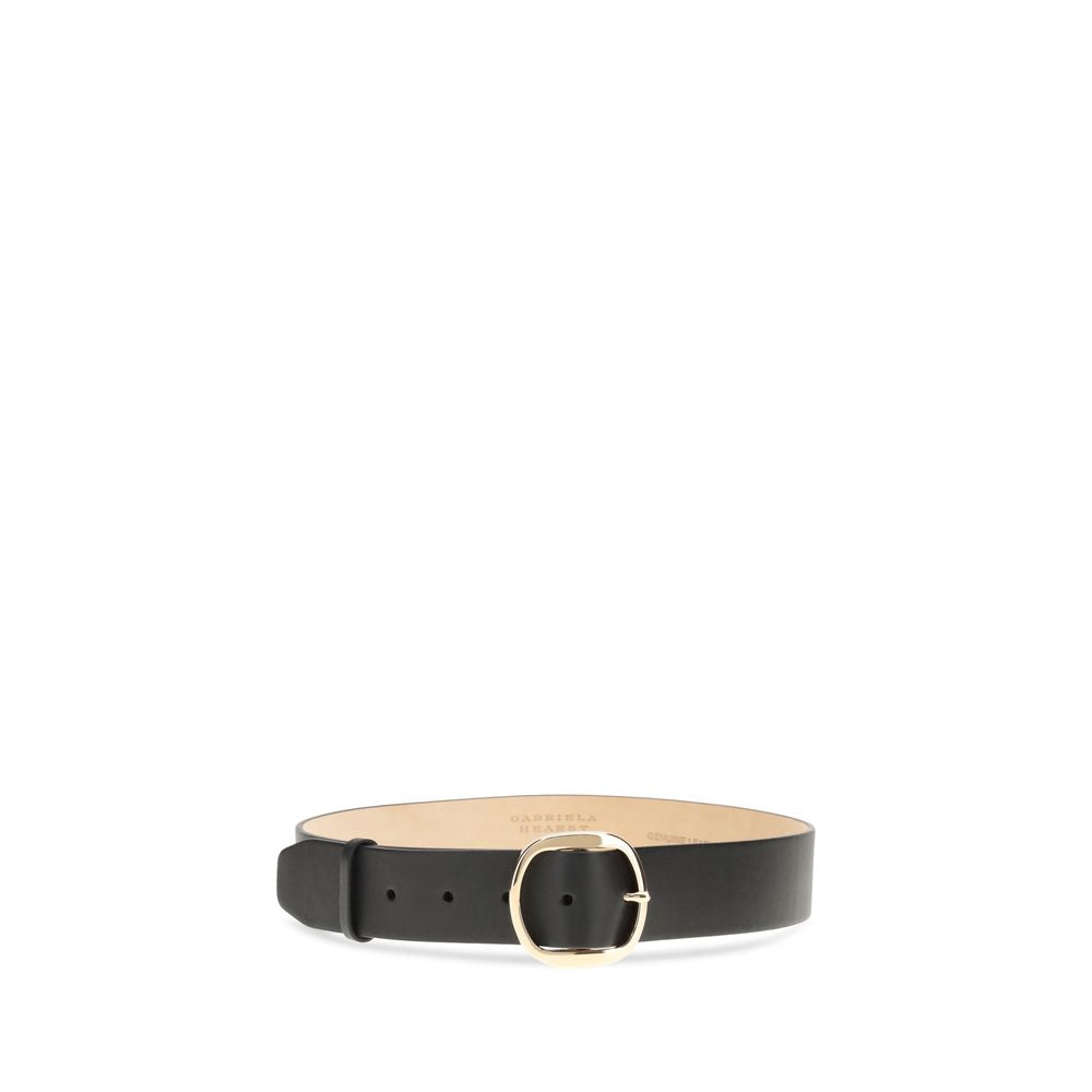 Black Leather Regular Belt Belt Gabriela Hearst