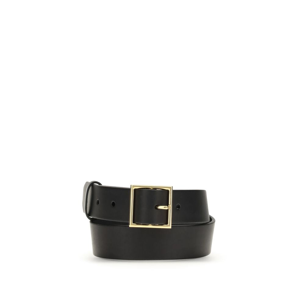 Black Leather Regular Belt Belt Gabriela Hearst