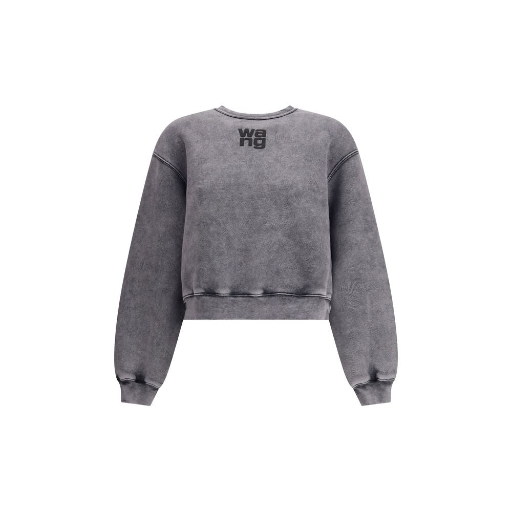 Gray Cotton Sweatshirt Knitwear Alexander Wang