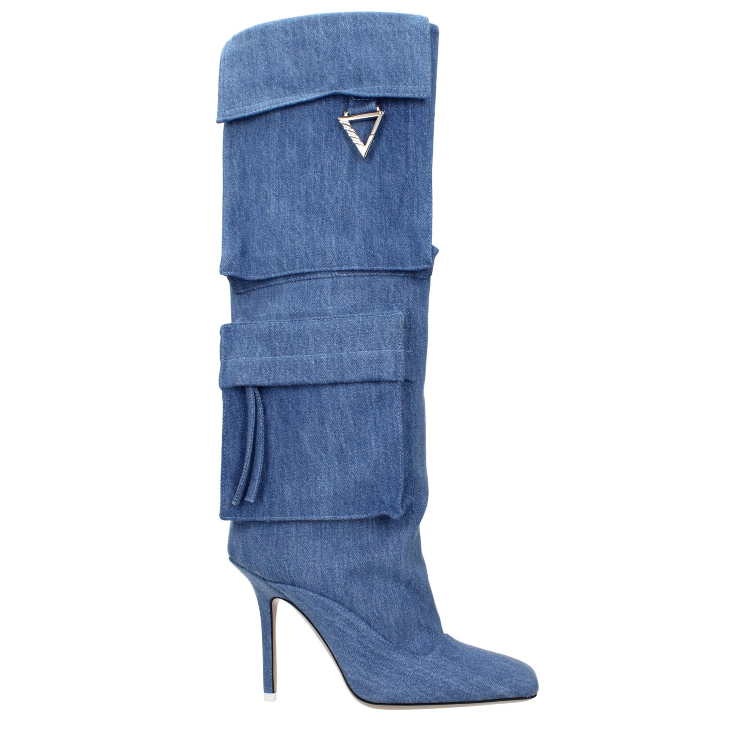 Light Blue Fabric Boots Shoes The Attico