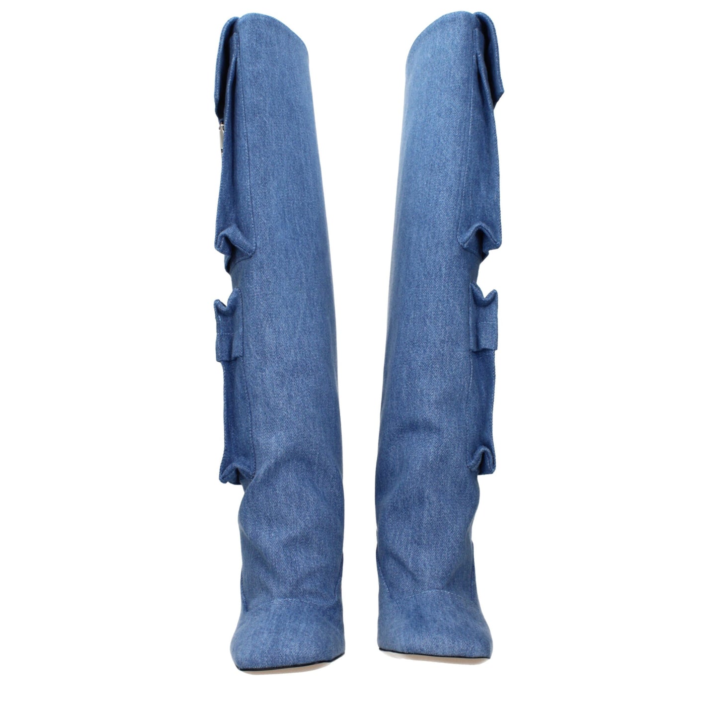 Light Blue Fabric Boots Shoes The Attico