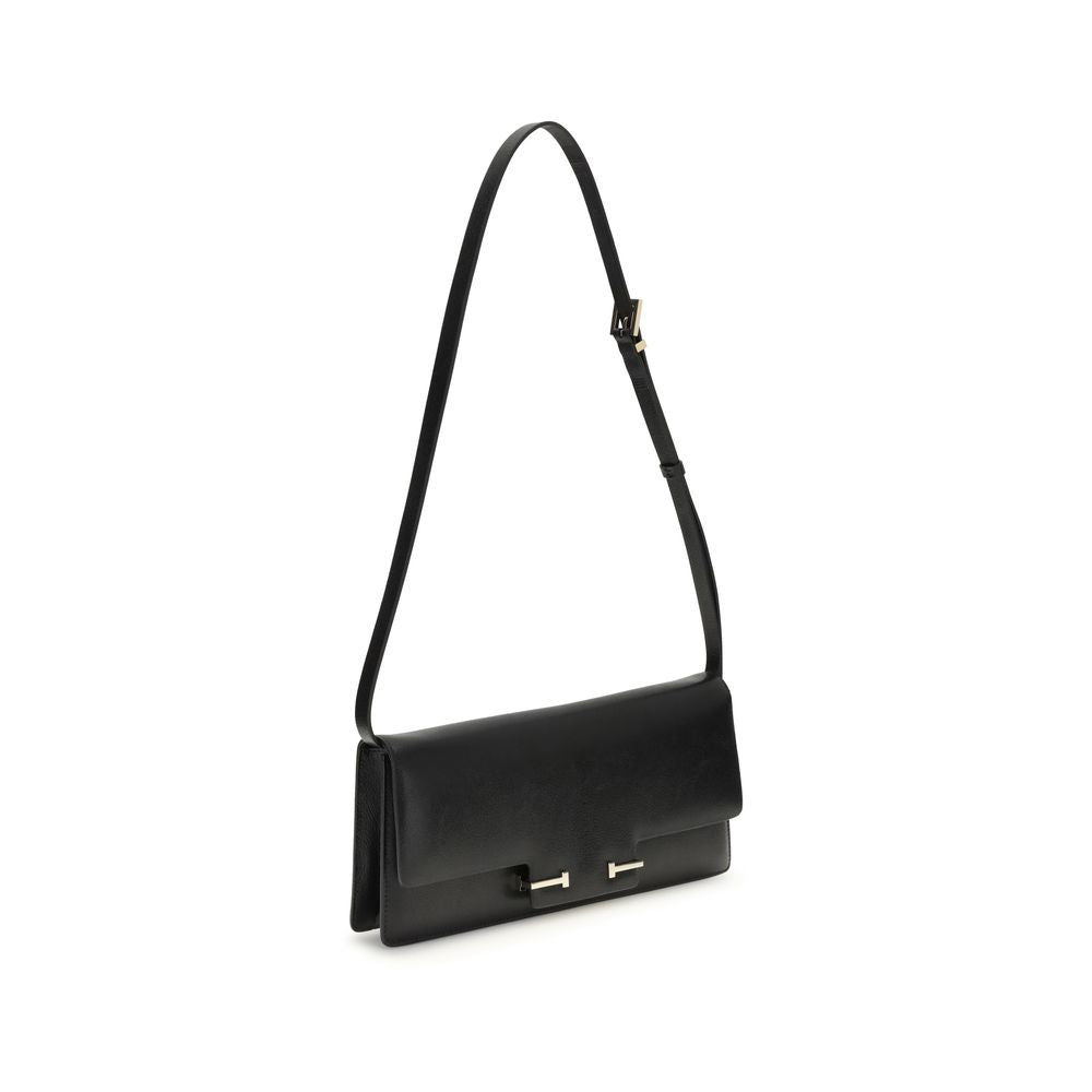 Black Leather Shoulder Bag Bags Tom Ford
