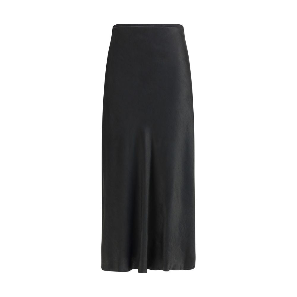 Black Acetate Midi Skirt Skirts Margiela