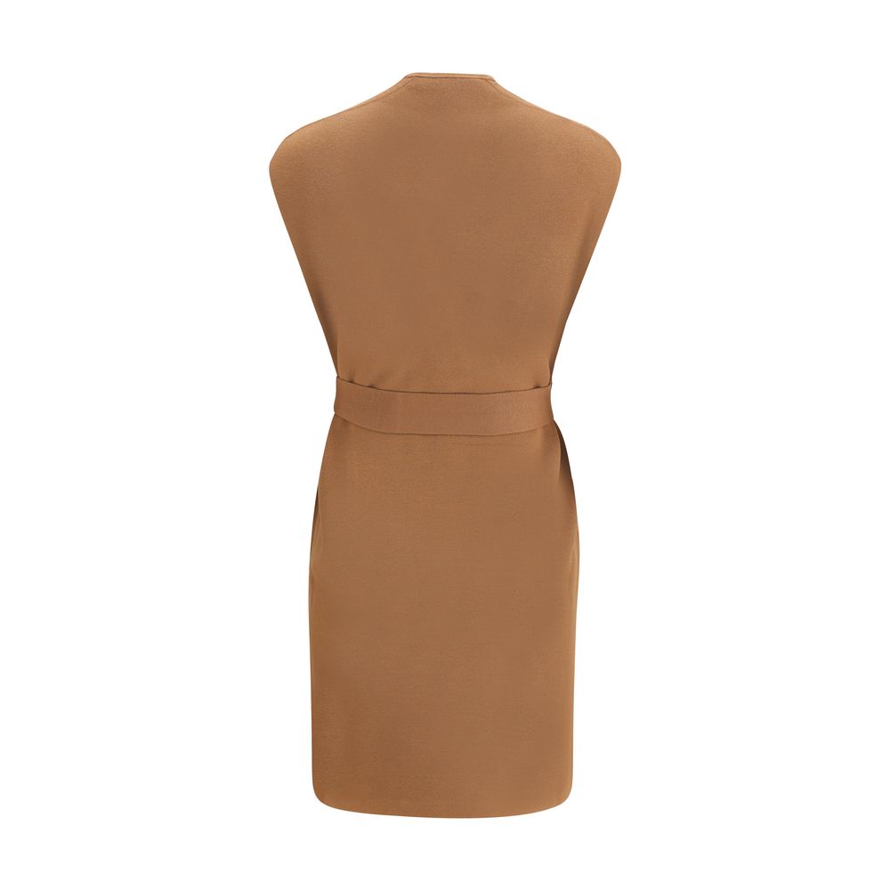 Brown Viscose Coat Coats Max Mara