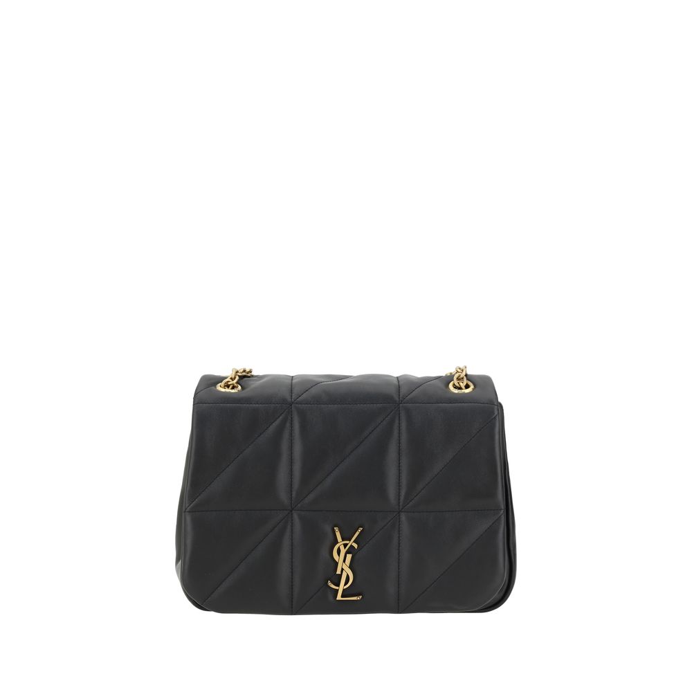 Black Calf Leather Bos Taurus Shoulder Bag Bags Saint Laurent