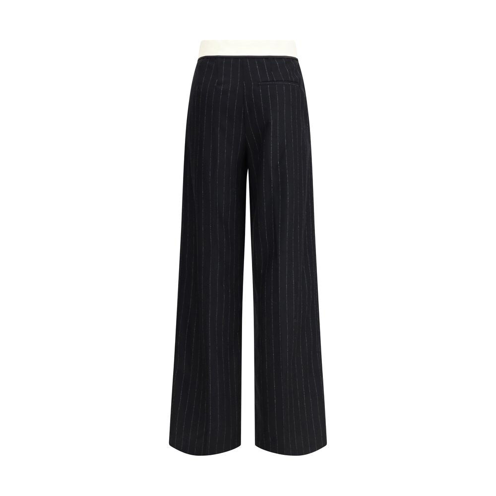 Black Wool Dress Pants Pants Forte_Forte