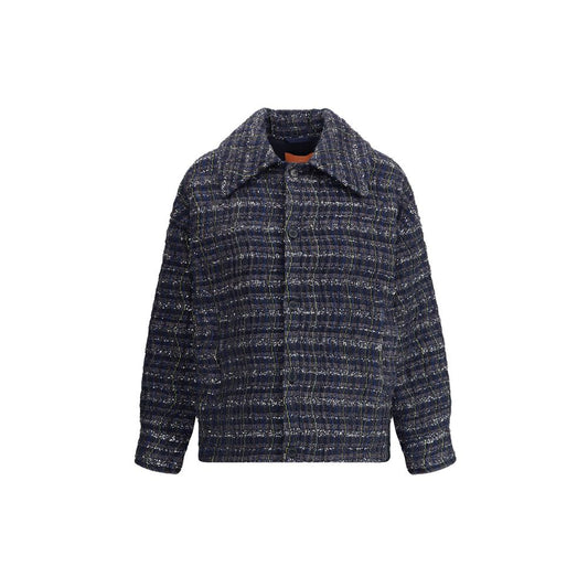 Blue Viscose Coat Coats Missoni