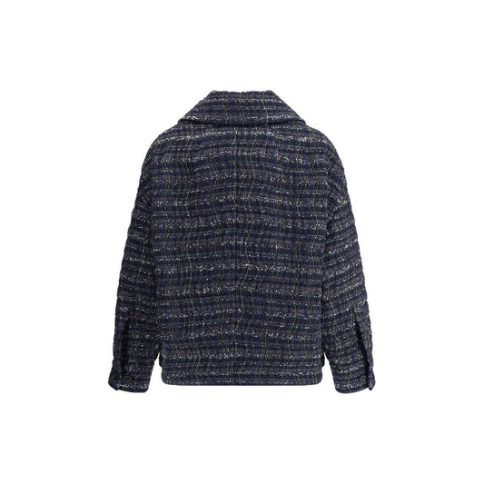 Blue Viscose Coat Coats Missoni