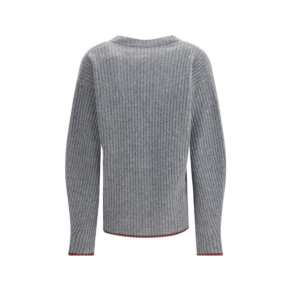 Gray Wool Cardigan Knitwear Gucci