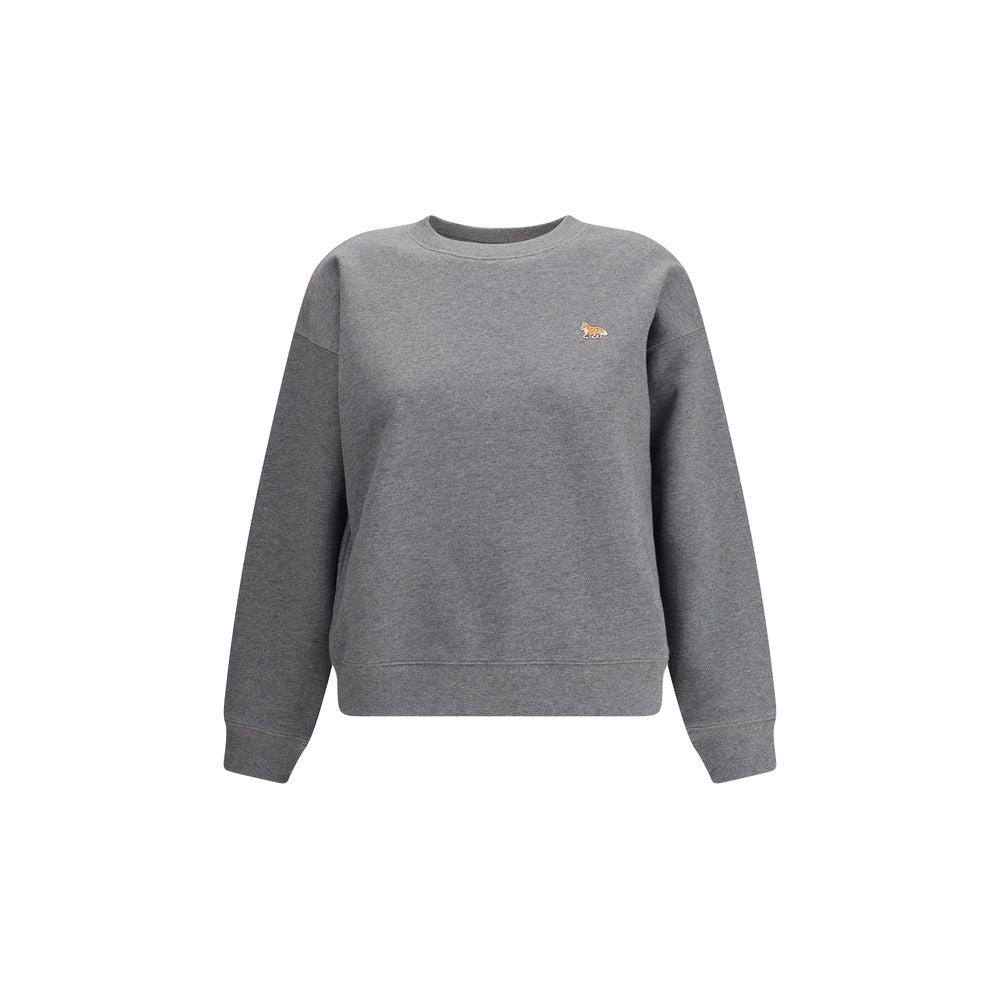 Gray Cotton Sweatshirt Knitwear Maison Kitsuné