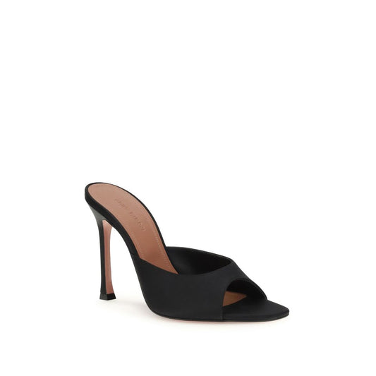 Black Calf Leather Bos Taurus High Heel Pumps Shoes Amina Muaddi