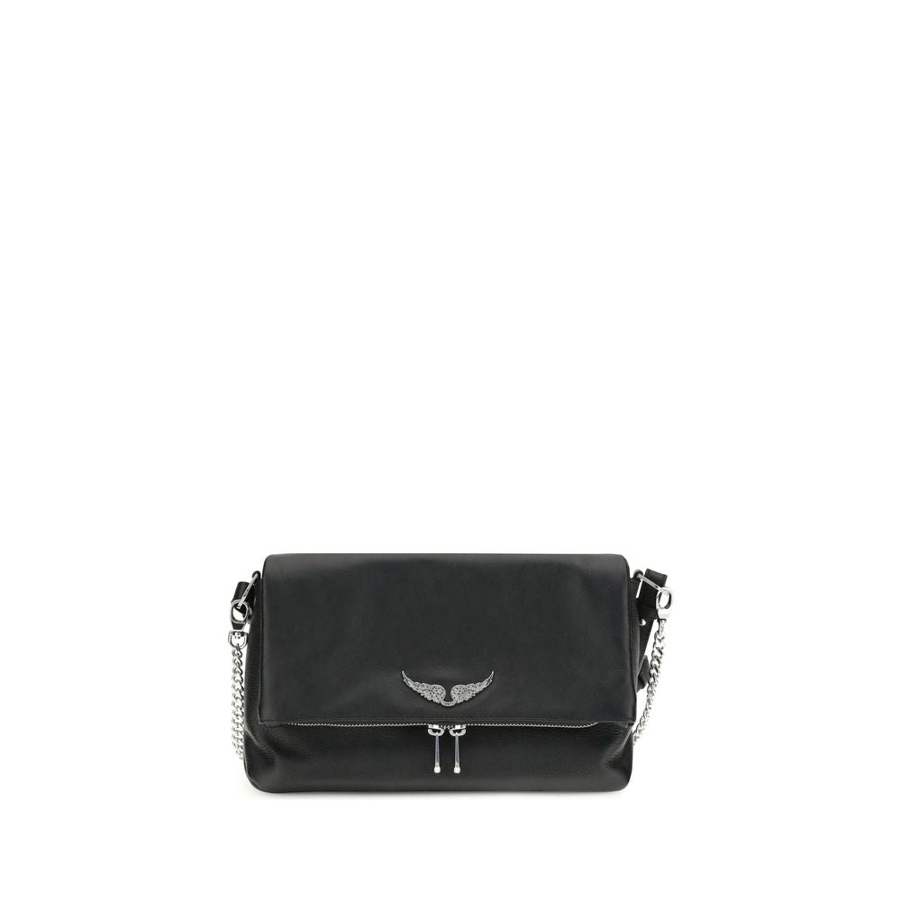 Black Calf Leather Bos Taurus Shoulder Bag Bags Zadig & Voltaire
