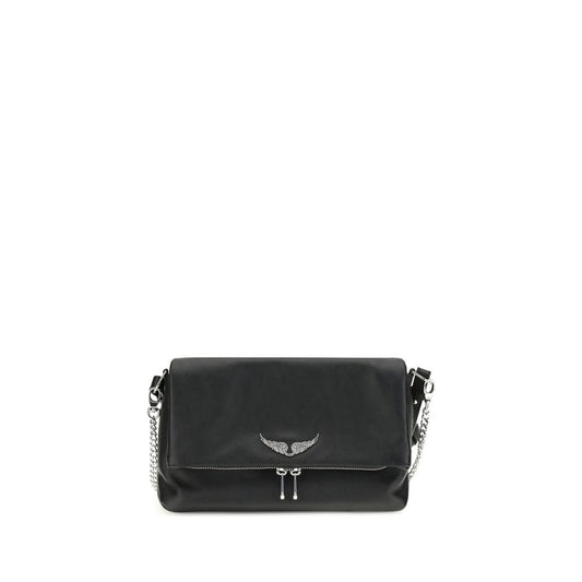 Black Calf Leather Bos Taurus Shoulder Bag Bags Zadig & Voltaire