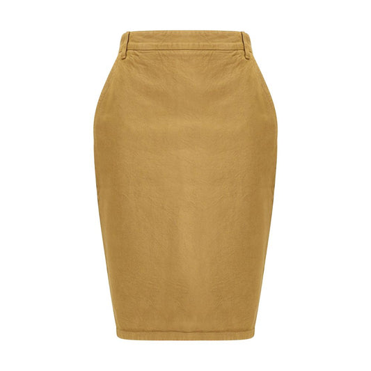 Beige Denim Skirt Skirts Saint Laurent