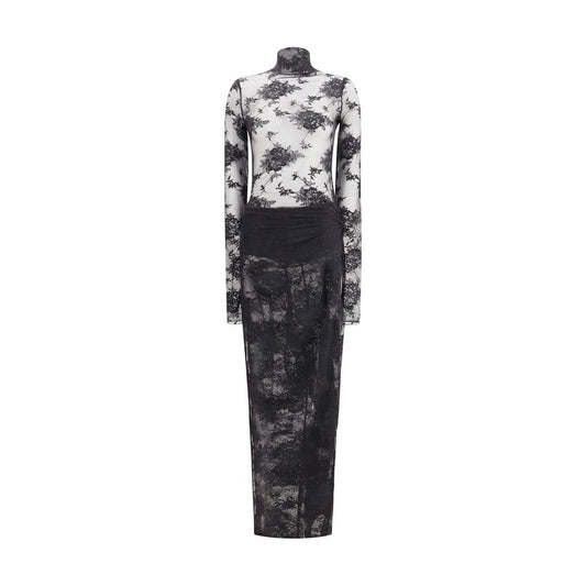 Black Nylon Jumpsuit Dress The Andamane