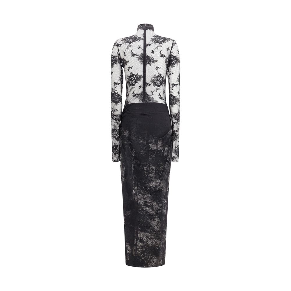 Black Nylon Jumpsuit Dress The Andamane