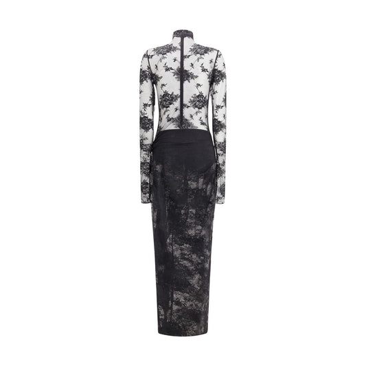 Black Nylon Jumpsuit Dress The Andamane